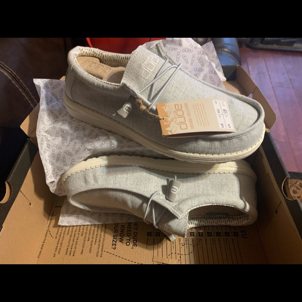 Hey Dude, Wally, Chanbray Gray mens size 10